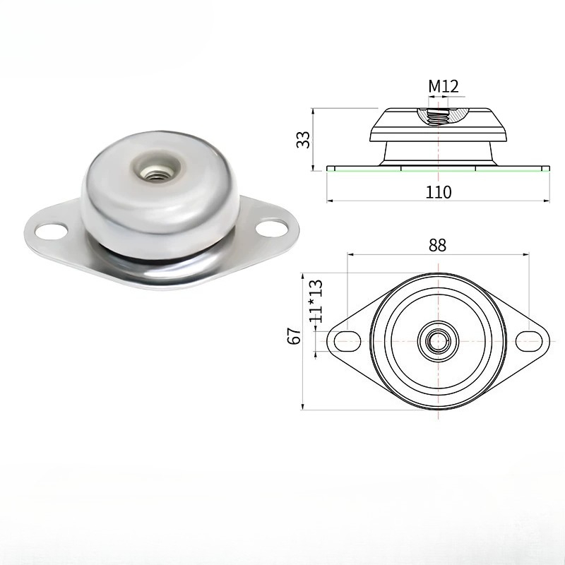 Shock Pump Suspension - Amortecedor de Vibração de Metal e