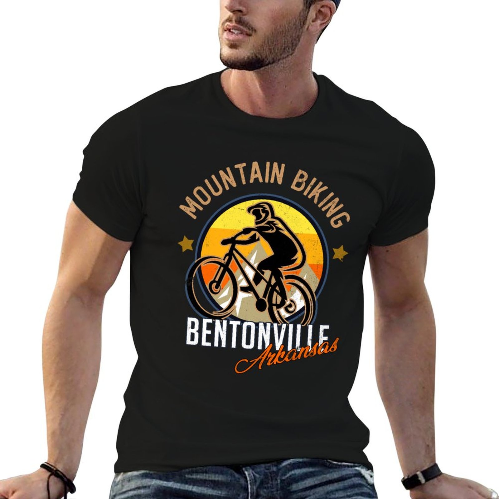 Camiseta de ciclismo de montan - Mountain Biking Bentonville Arkansas avaliação e preço