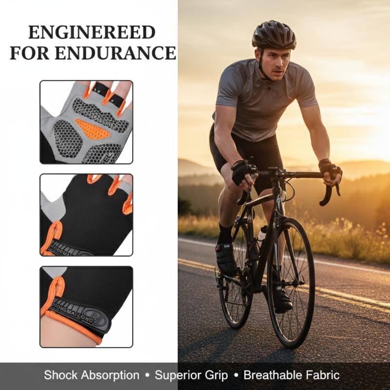 Luvas de Ciclismo Sem Dedos An - Mountain Biking Gloves avaliação e preço