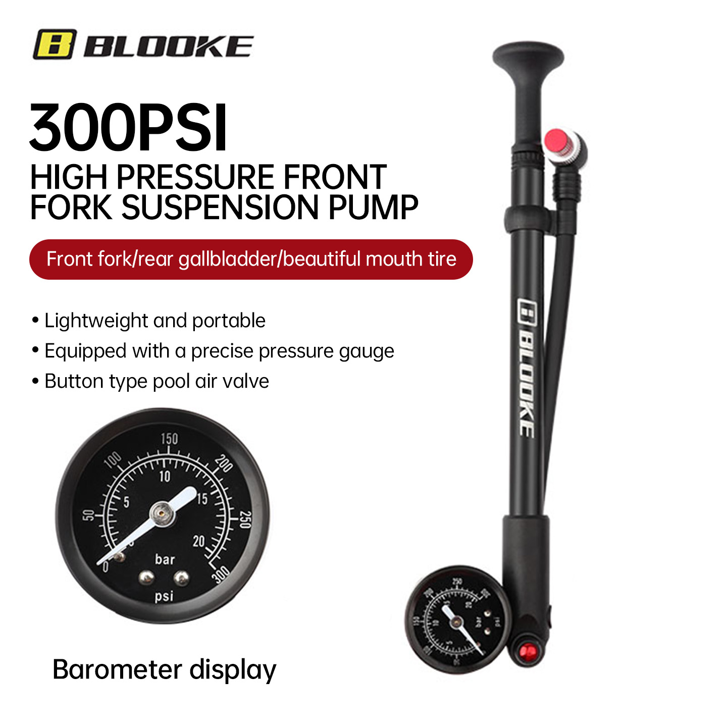 Bomba de Ar Portátil de Alta P - Shock Pump Suspension avaliação e preço