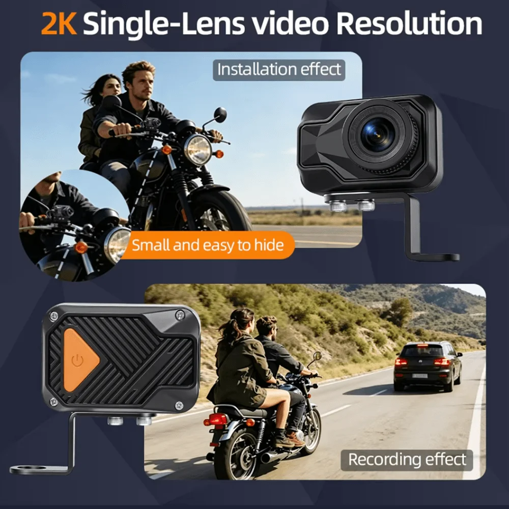 Câmera DVR para Motocicleta 2K - Mountain Biking App avaliação e preço