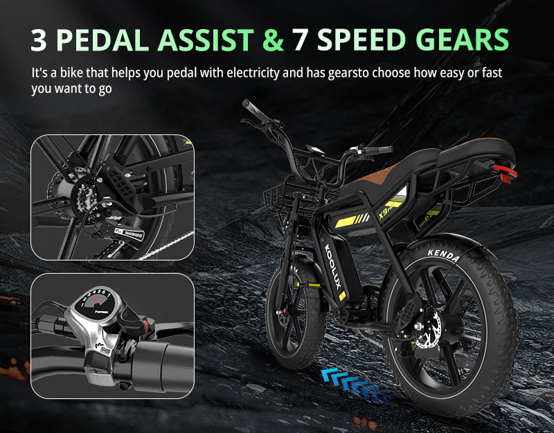 Bicicleta elétrica Koolux X9PR - Mountain Biking App avaliação e preço