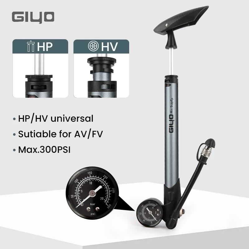Bomba de Ar Manual Giyo GS-41P - Shock Pump Suspension avaliação e preço