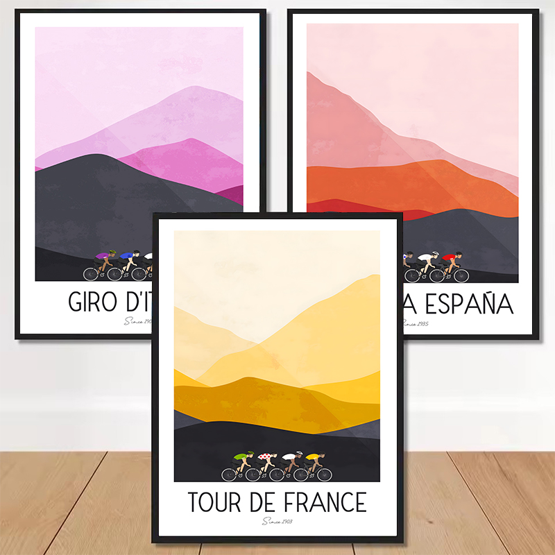 Pôster de Ciclismo em Aquarela - Mountain Biking Pictures avaliação e preço
