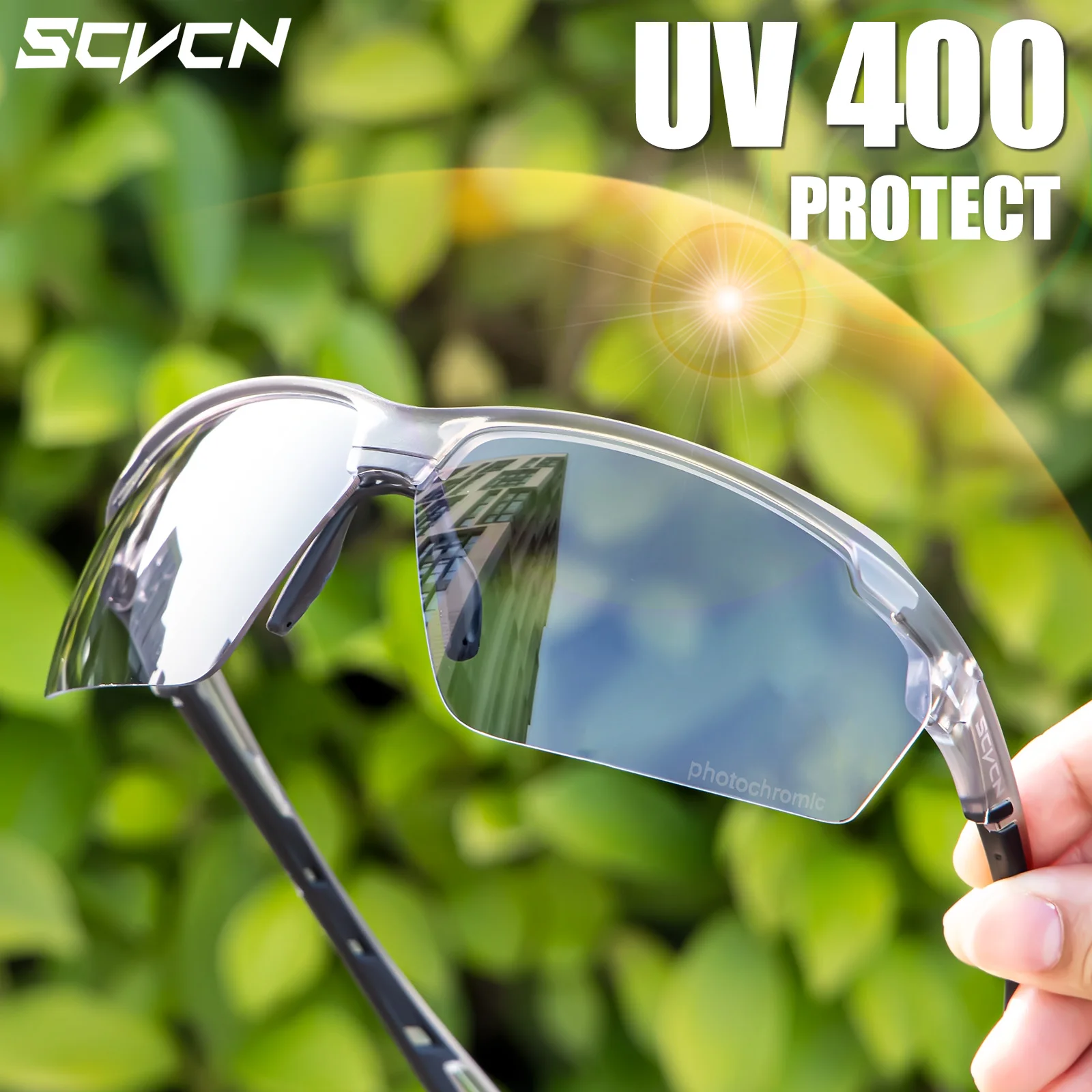 Scvcn fotocromático ciclismo ó - Mountain Biking Goggles avaliação e preço