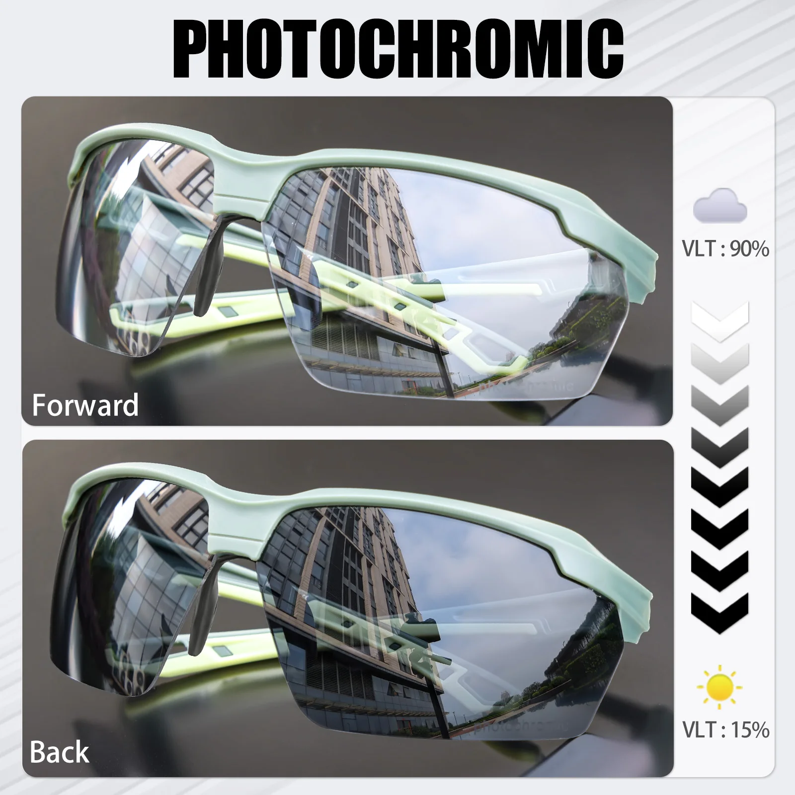 Scvcn fotocromático ciclismo ó - Mountain Biking Goggles avaliação e preço