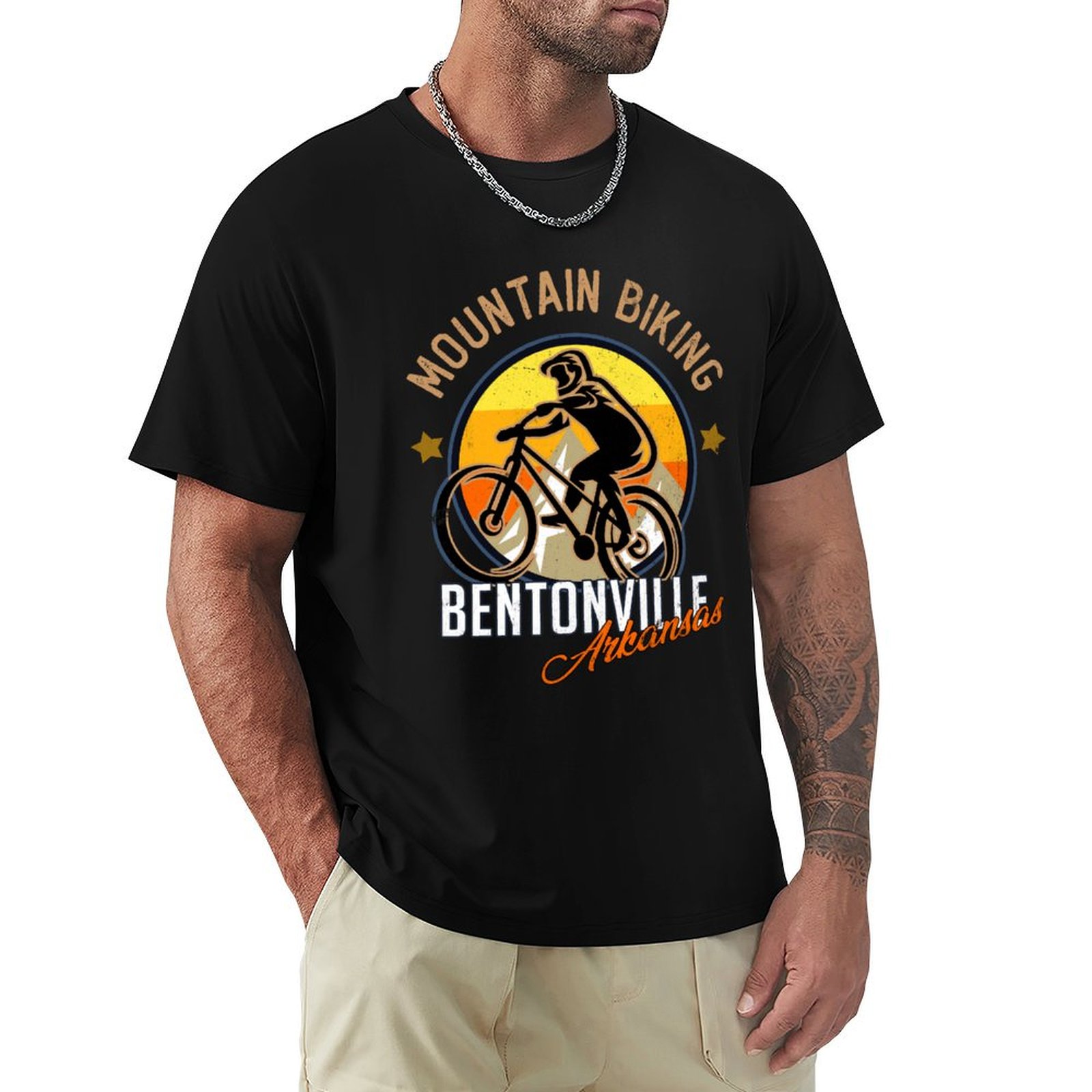 Camiseta de ciclismo de montan - Mountain Biking Bentonville Arkansas avaliação e preço
